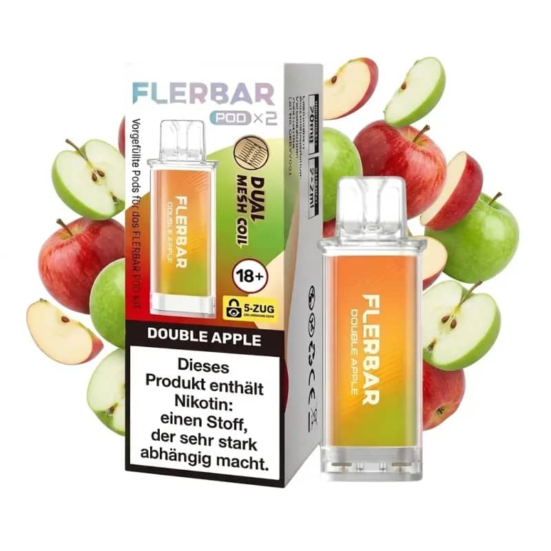 Flerbar Pod 2x 600 Züge Double Apple
