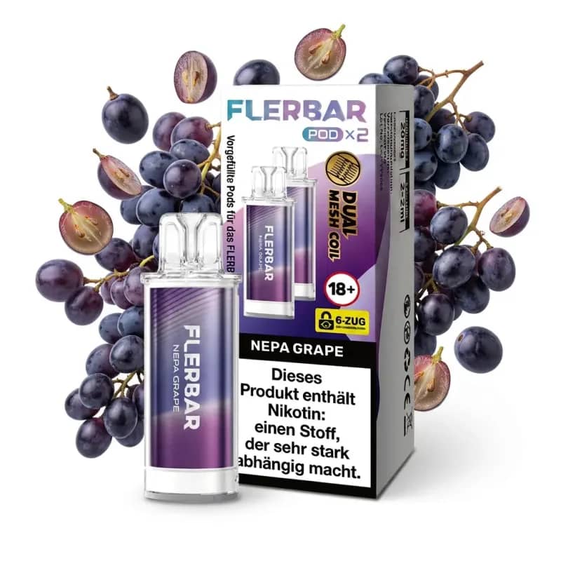 Flerbar Pod 2x 600 Züge Nepa Grape
