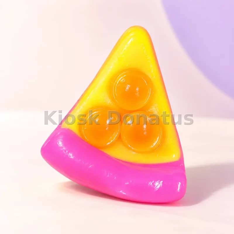 Food Squishy Pizza Gelb-Rosa