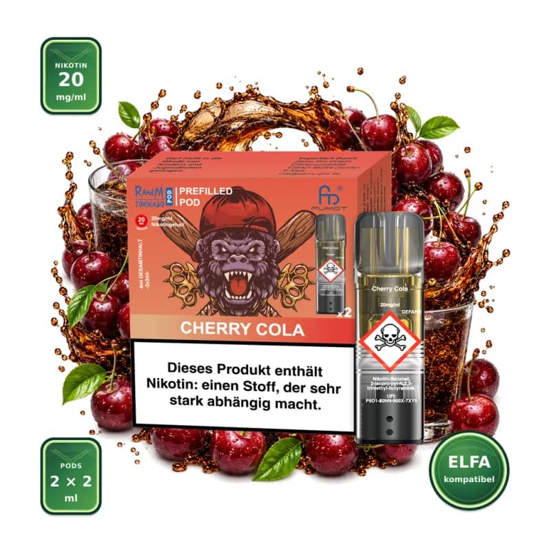 Fumot RandM Tornado Prefilled Pods 2x2 ml - Cherry Cola - 20 mg/ml