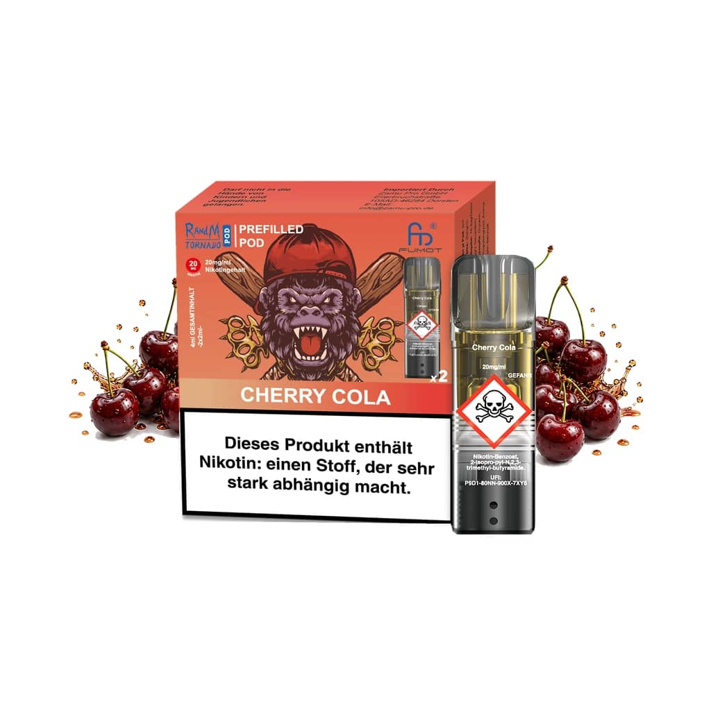 Fumot RandM Tornado Prefilled Pods 2x2 ml - Cherry Cola - 20 mg/ml