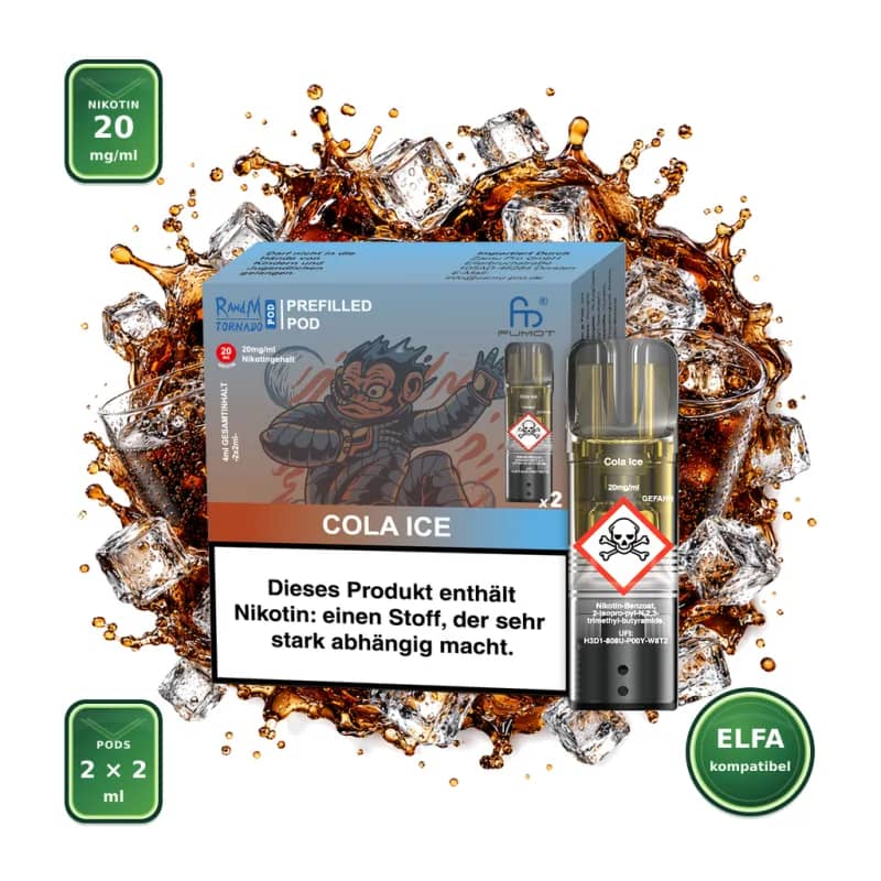 Fumot RandM Tornado Prefilled Pods 2x2 ml - Cola Ice - 20 mg/ml