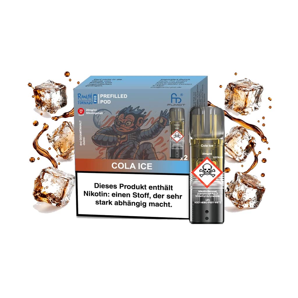Fumot RandM Tornado Prefilled Pods 2x2 ml - Cola Ice - 20 mg/ml