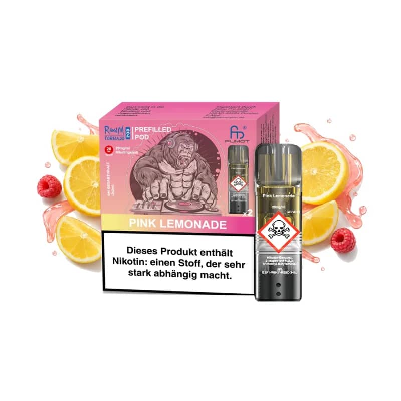 Fumot RandM Tornado Prefilled Pods 2x2 ml - Pink Lemonade - 20 mg/ml