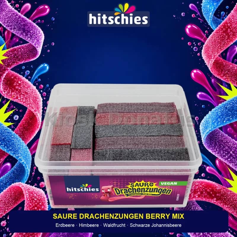 Hitschies Saure Drachenzungen Berry Mix 1000 g