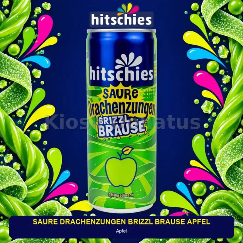Hitschies Saure Drachenzungen brizzl Brause Apfel 250 ml