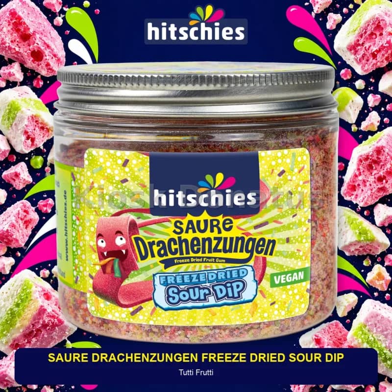 Hitschies Saure Drachenzungen Freeze Dried Sour Dip 140 g