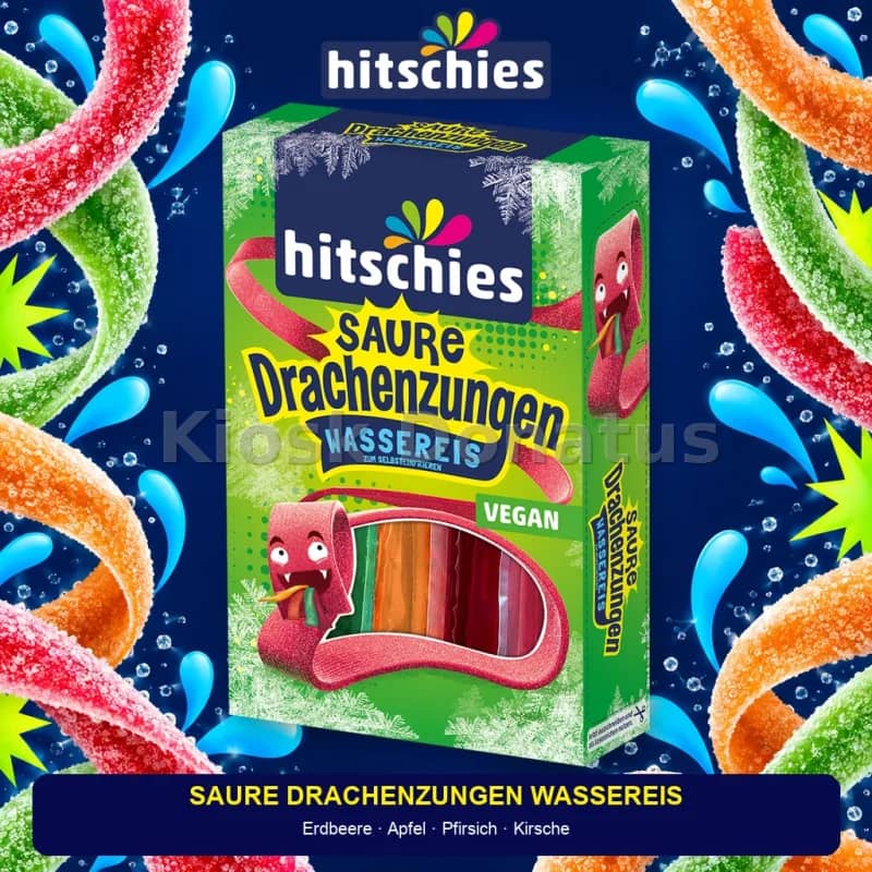 Hitschies Saure Drachenzungen Wassereis 400 ml