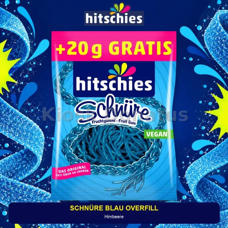 Hitschies Schnüre Blau Overfill 145 g