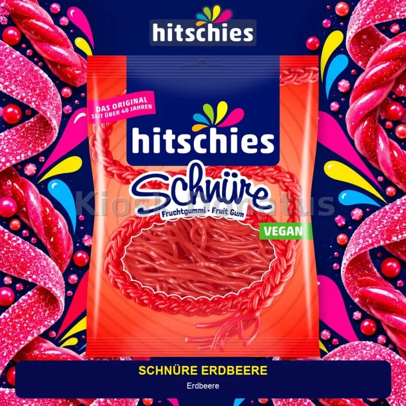 Hitschies Schnüre Erdbeere 125 g