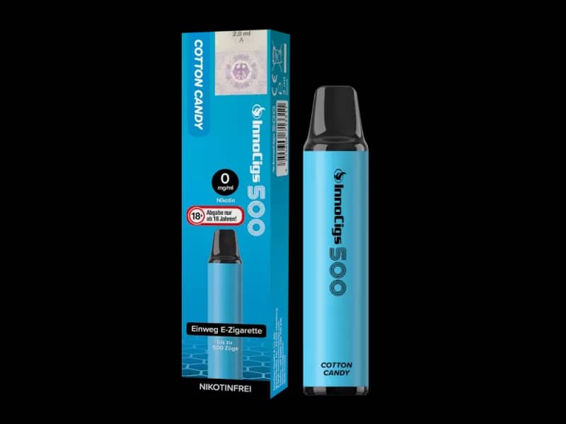 Innocigs 500 – Einweg E-Shisha 600 Züge - Cotton Candy