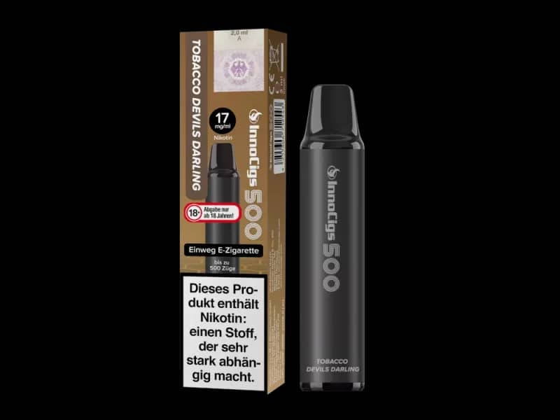 Innocigs 500 – Einweg E-Shisha 600 Züge - Tobacco Devils Darlings