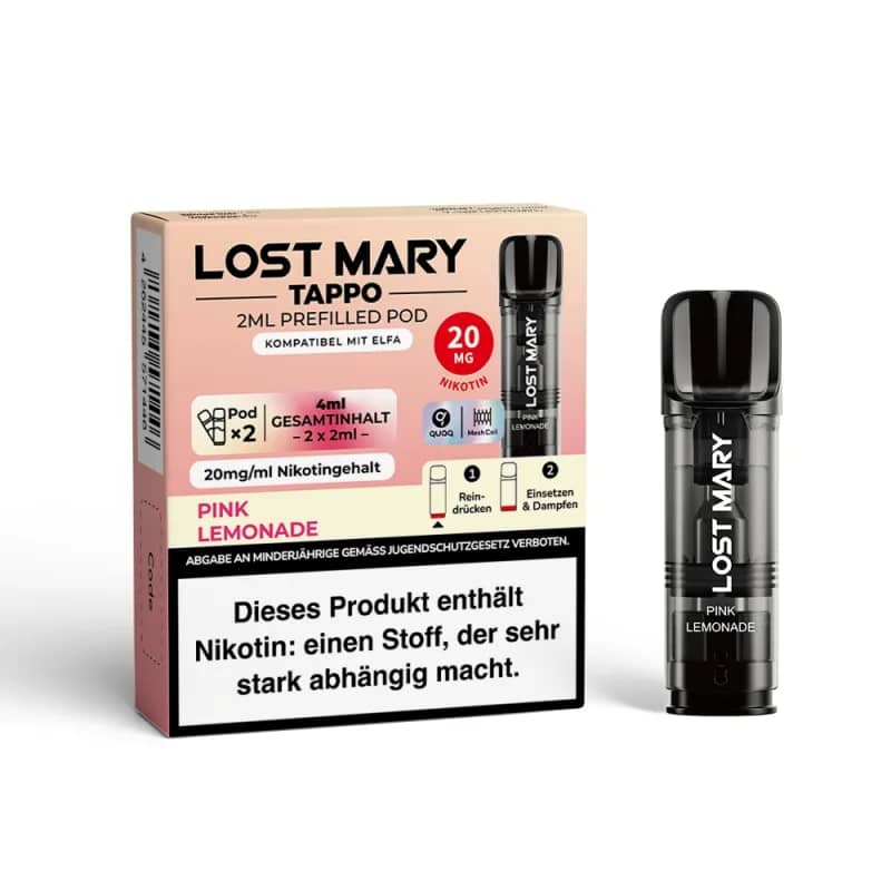 Lost Mary Tappo 2x 600 Züge Pink Lemonade