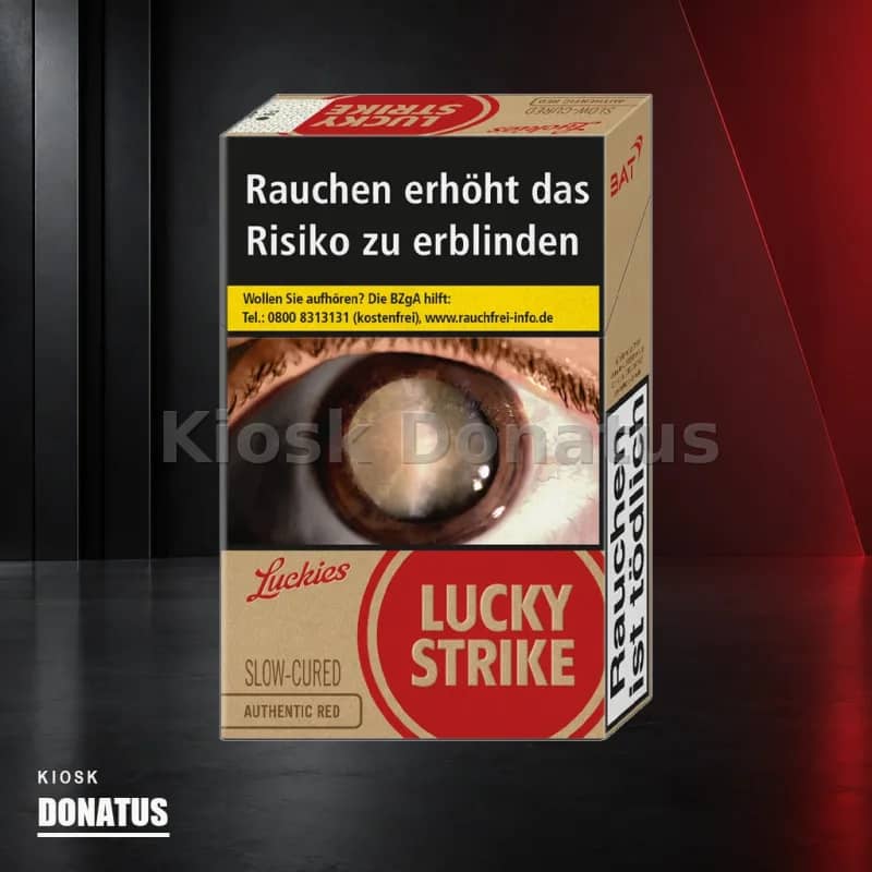 Lucky Strike Authentic Red ohne Zusätze Zigaretten – 20 Stück