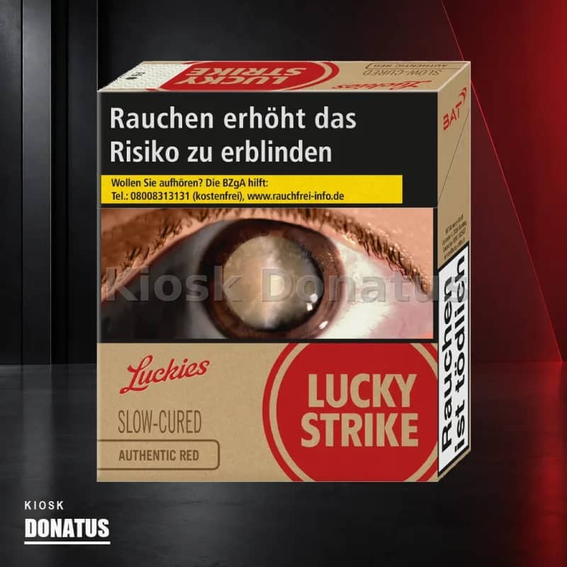 Lucky Strike Authentic Red ohne Zusätze Zigaretten – 22 Stück