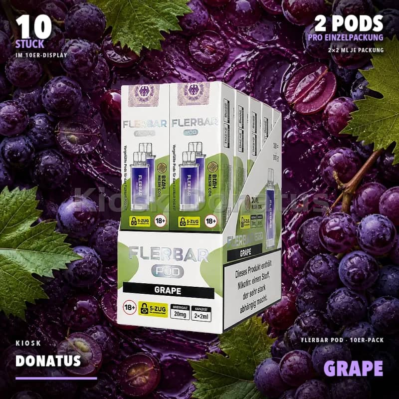 10er Pack - Flerbar Pods – Grape