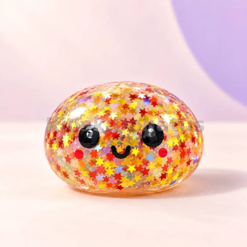 Rainbow Mystery Bun Gold-Rot, Squishy, 1 Stück