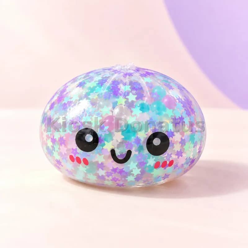 Rainbow Mystery Bun Lila-Mint, Squishy, 1 Stück