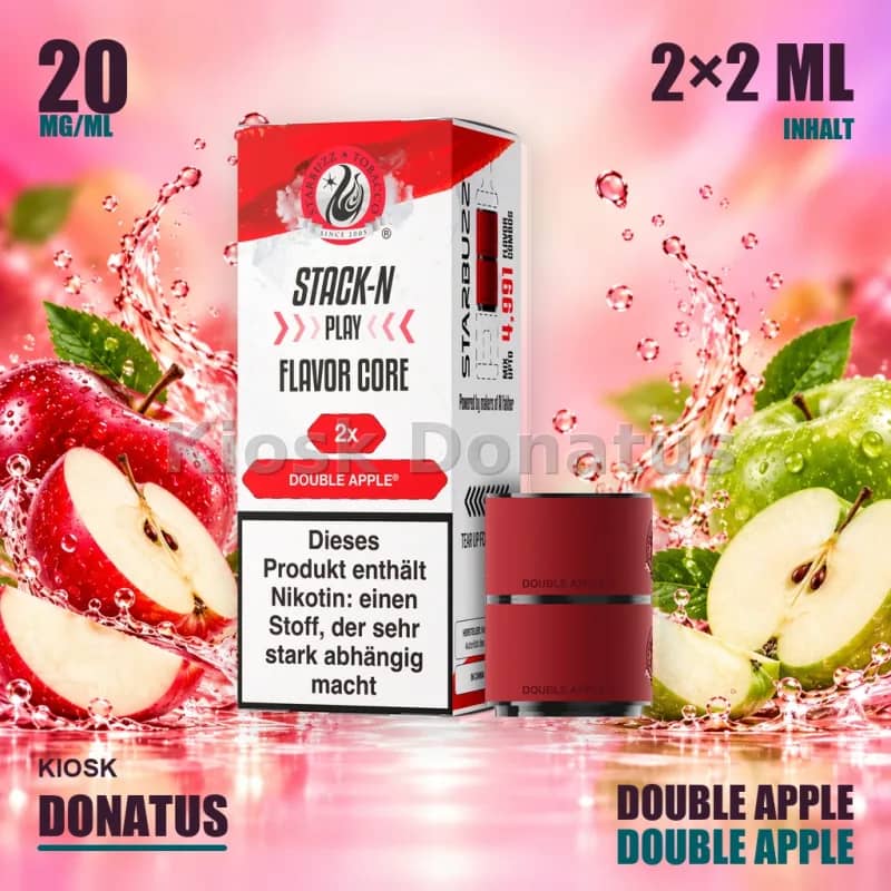 Starbuzz Stack-N Play Flavor Core Duo Pods 2x Double Apple 20mg, 2x2ml