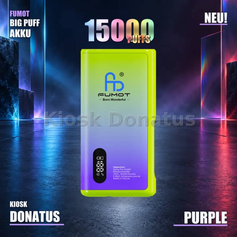 FUMOT RandM Tornado Big Puff Akku Purple