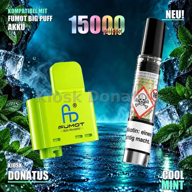 FUMOT RandM Tornado Big Puff Pod Cool Mint 10 ml 20 mg/ml