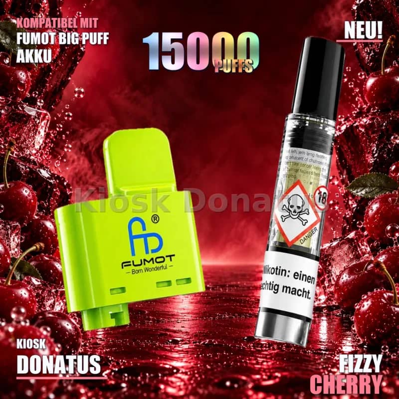 FUMOT RandM Tornado Big Puff Pod Fizzy Cherry 10 ml 20 mg/ml