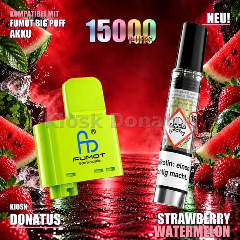 FUMOT RandM Tornado Big Puff Pod Strawberry Watermelon 10 ml 20 mg/ml
