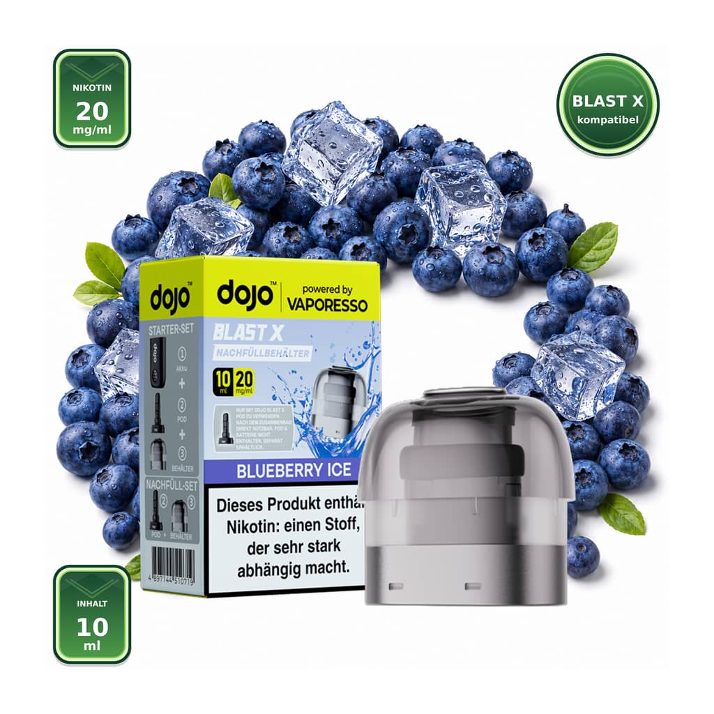 Vaporesso DOJO Blast X Blueberry Ice 20 mg – 10 ml