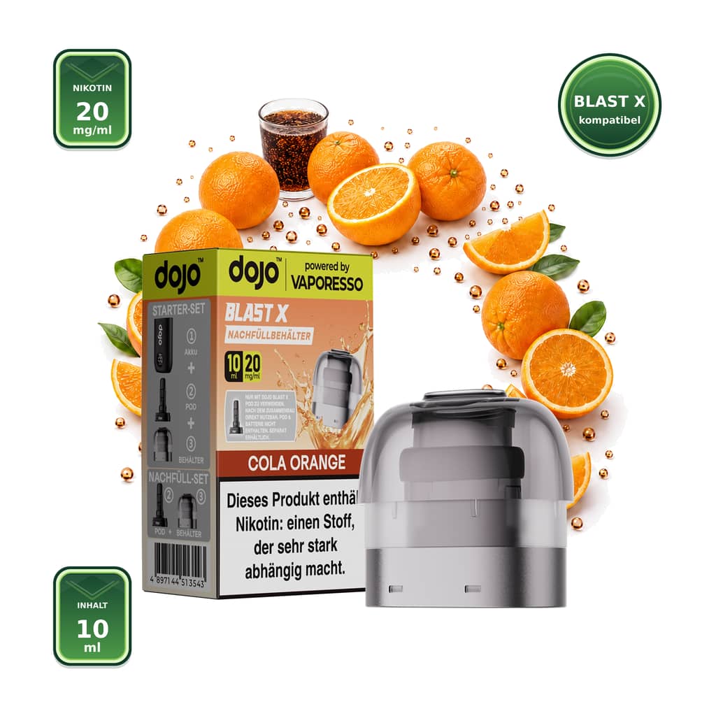 Vaporesso DOJO Blast X Cola Orange 20 mg – 10 ml