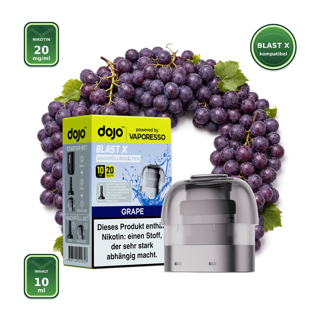 Vaporesso DOJO Blast X Grape 20 mg – 10 ml