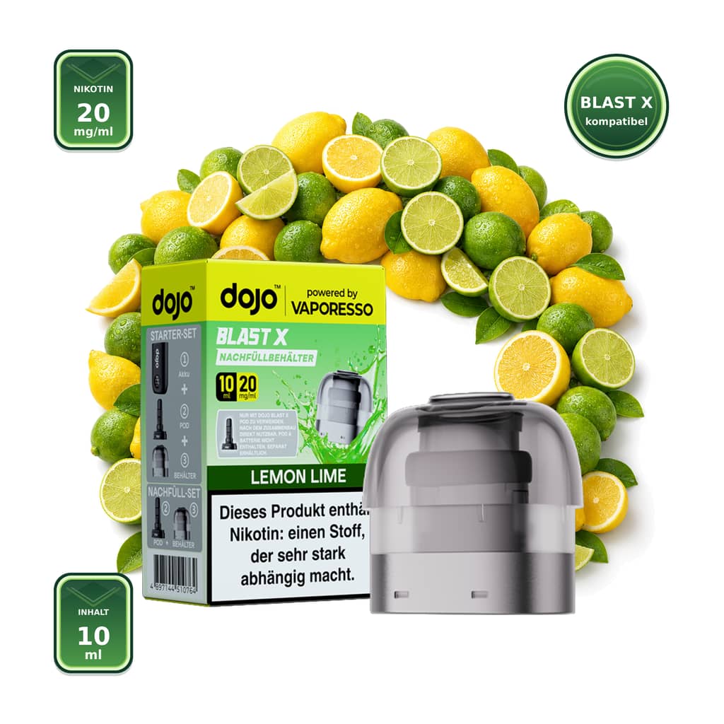 Vaporesso DOJO Blast X Lemon Lime 20 mg – 10 ml