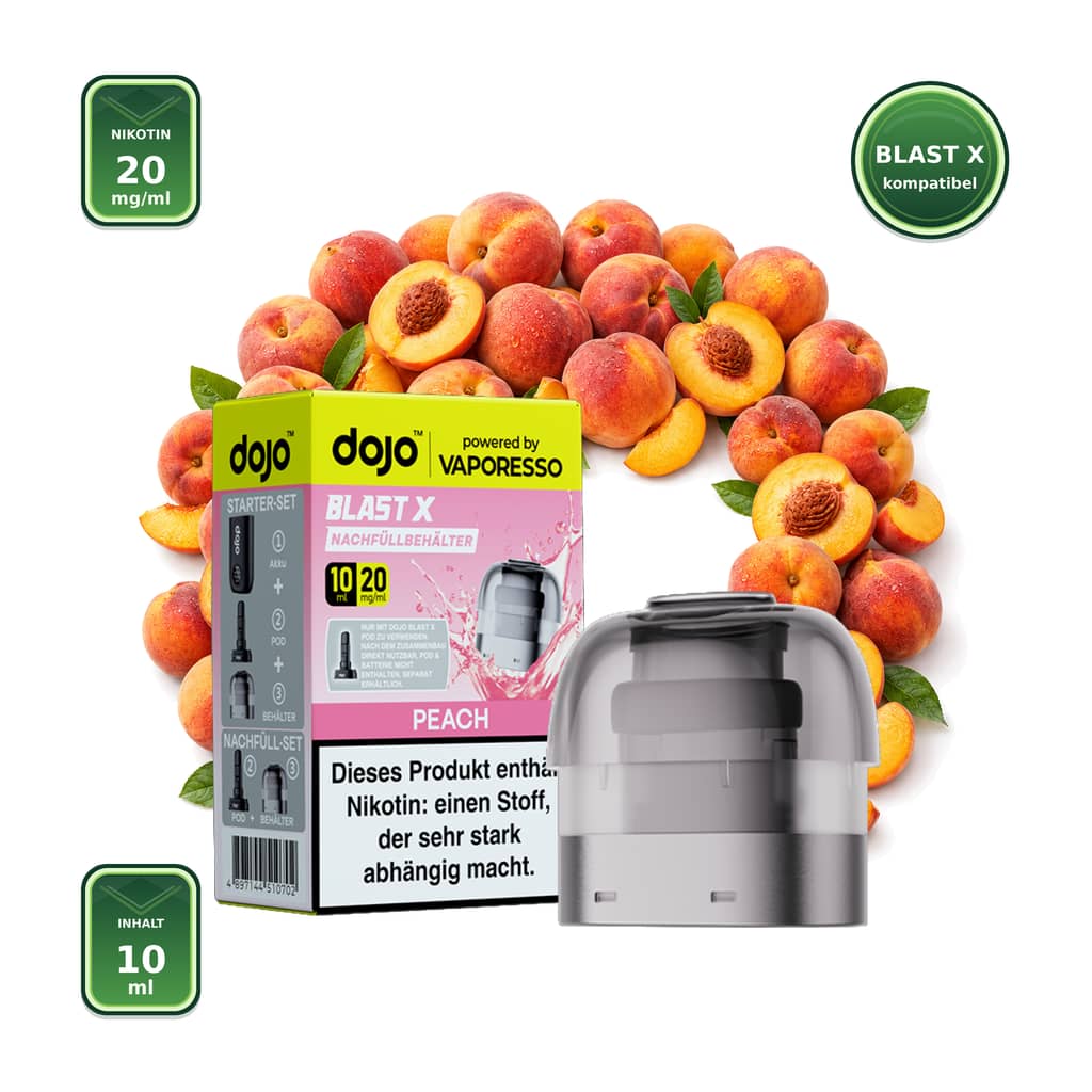 Vaporesso DOJO Blast X Peach 20 mg – 10 ml