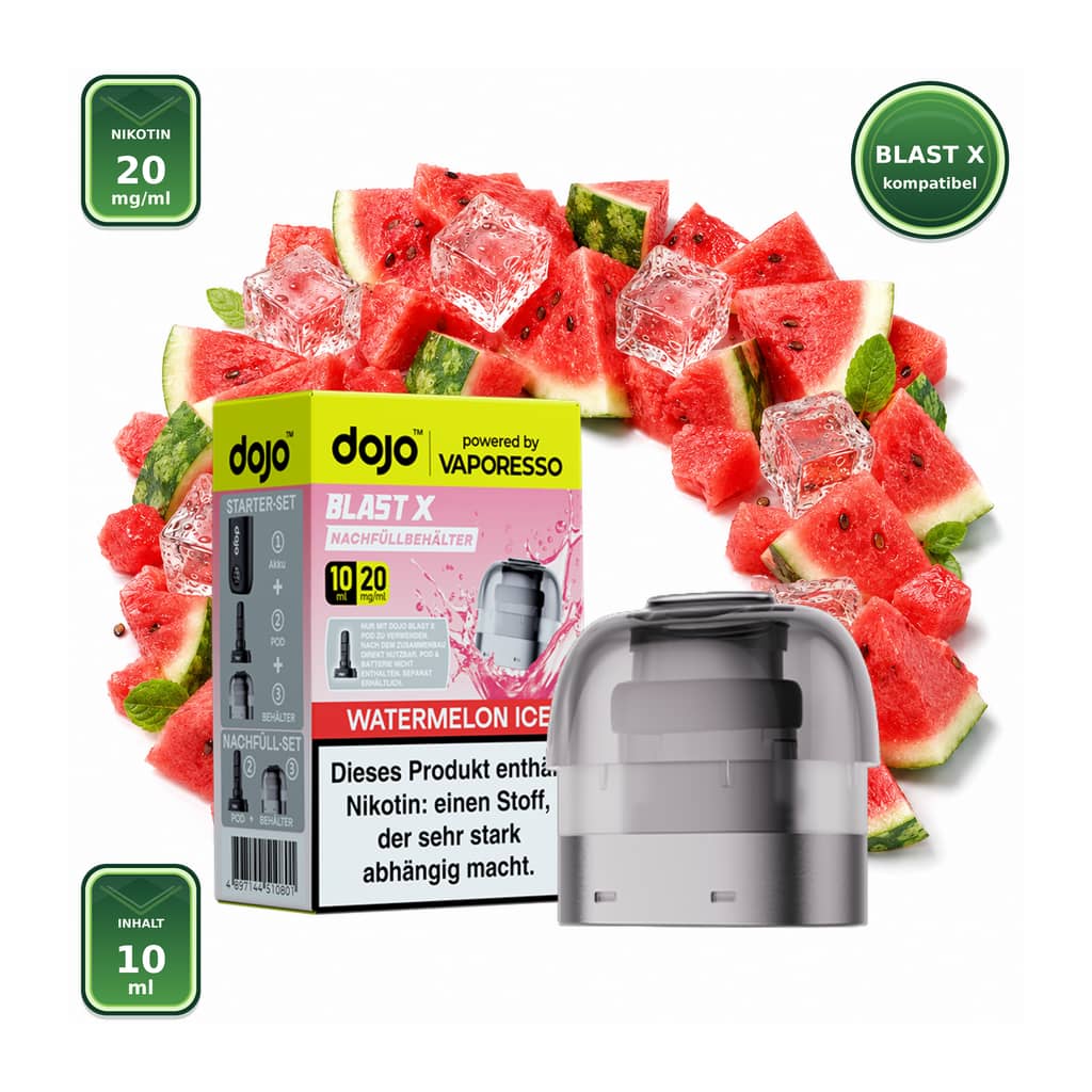 Vaporesso DOJO Blast X Watermelon Ice 20 mg – 10 ml