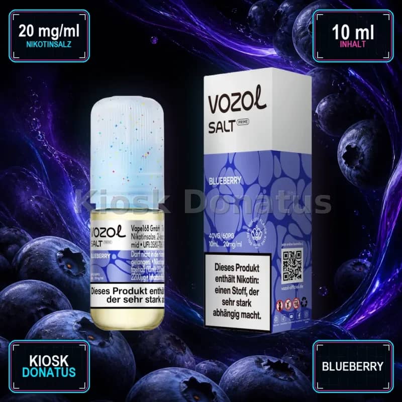 VOZOL Salt Prime Blueberry 20mg Liquid – 10 ml