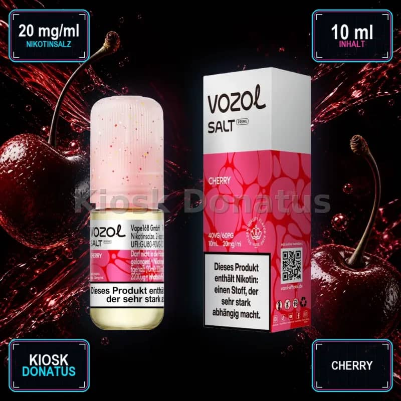 VOZOL Salt Prime Cherry 20mg Liquid – 10 ml