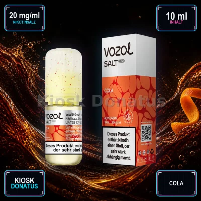 VOZOL Salt Prime Cola 20mg Liquid – 10 ml