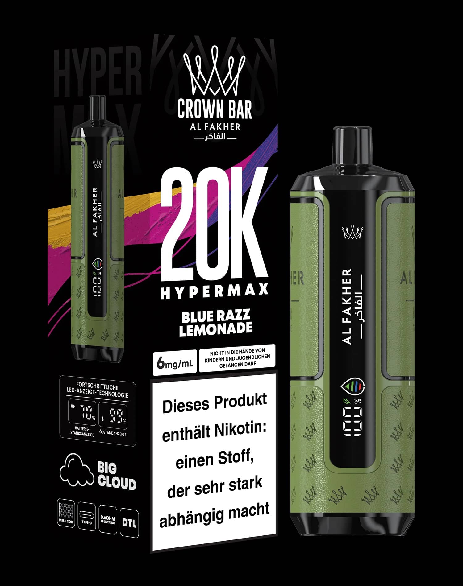 Al Fakher Crown Bar 20K Hypermax