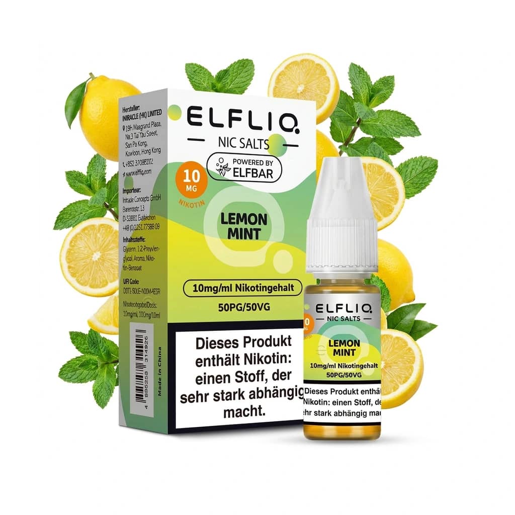 Elf Bar ElfLiq - Liqiud - 10mg - Lemon Mint