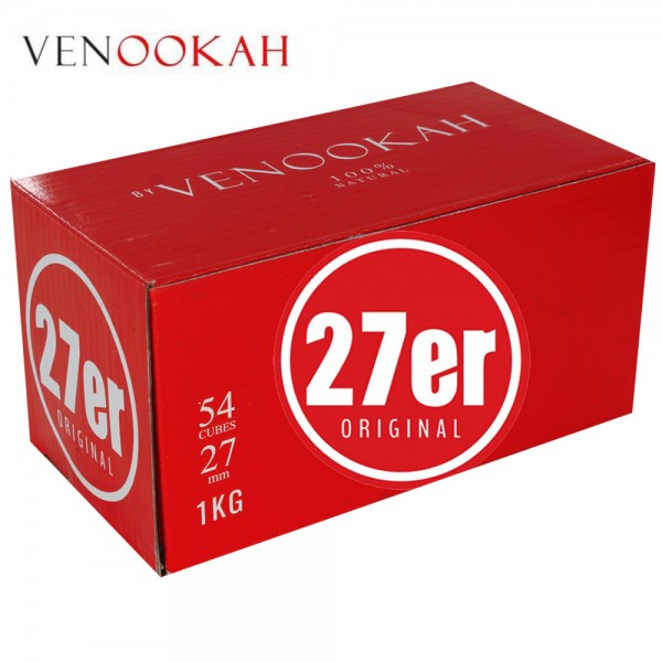 27 Orignal Venookah shisha Naturkohle 1kg
