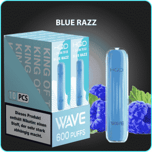 HQD WAVE 600 Züge Einweg Blue Razz