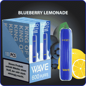 HQD WAVE 600 Züge Einweg Blueberry Lemonade