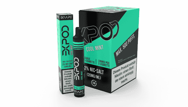 EXVAPE EXPOD Einweg E-Shisha Cool Mint 500 Züge