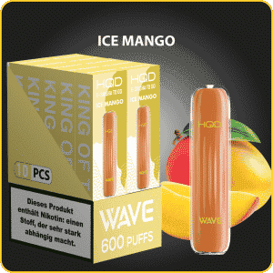 HQD WAVE 600 Züge Einweg Ice Mango