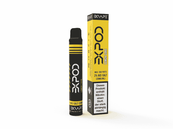 EXVAPE EXPOD Einweg E-Shisha Lemon Cake 500 Züge