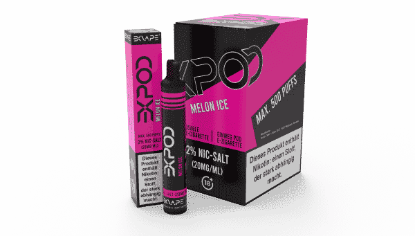 EXVAPE EXPOD Einweg E-Shisha Melon Ice 500 Züge