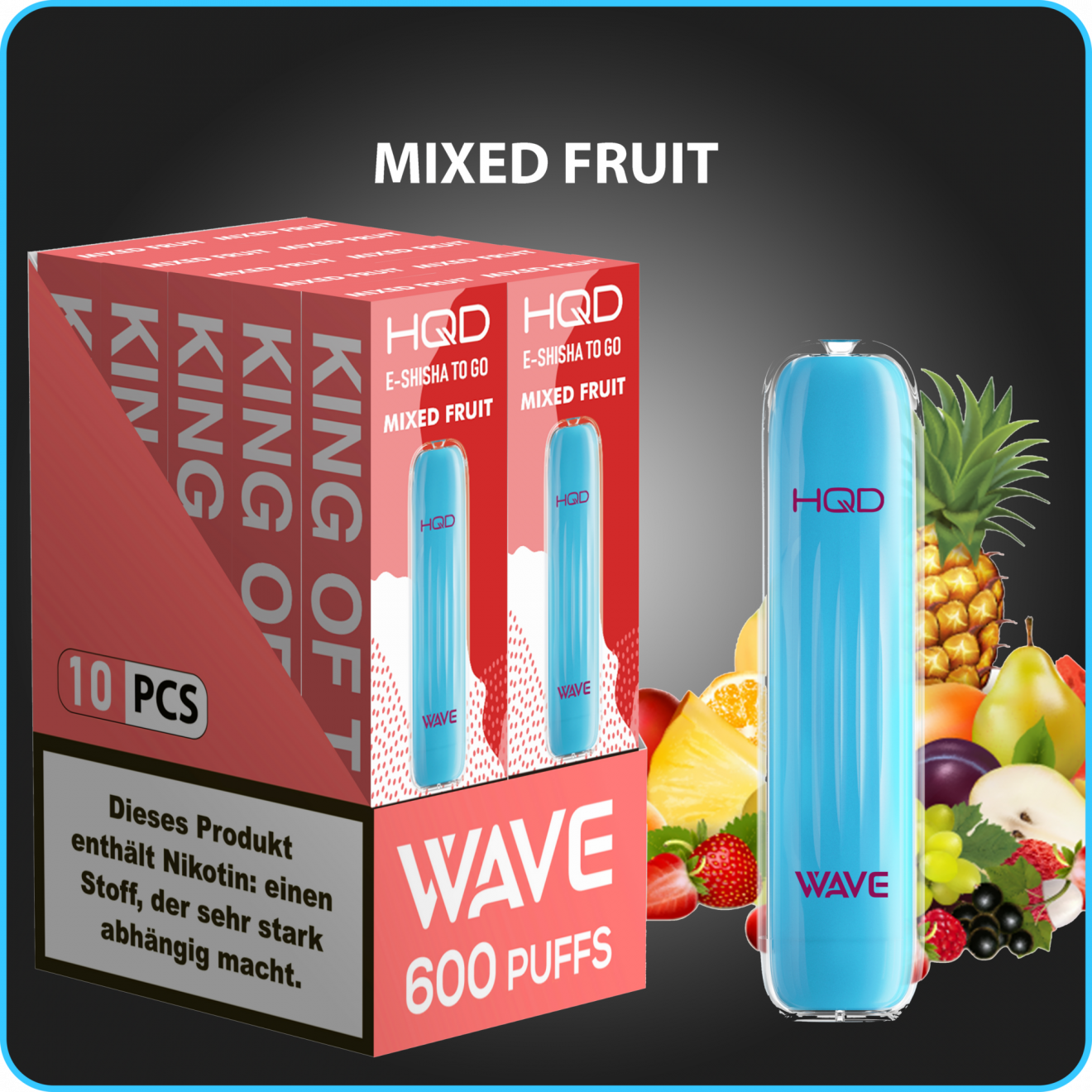 HQD WAVE 600 Züge Einweg Mixed Fruit 237 Kiosk Donatus