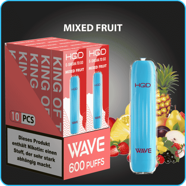 HQD WAVE 600 Züge Einweg Mixed Fruit