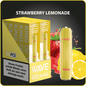 HQD WAVE 600 Züge Strawberry Lemonade
