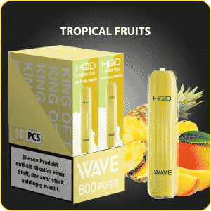 HQD WAVE 600 Züge Einweg Tropical Fruits