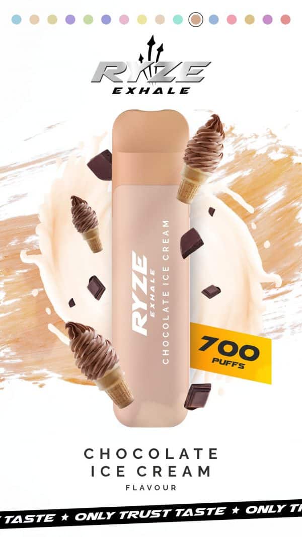 RYZE EXHALE 700 Züge Chocolate Ice Cream